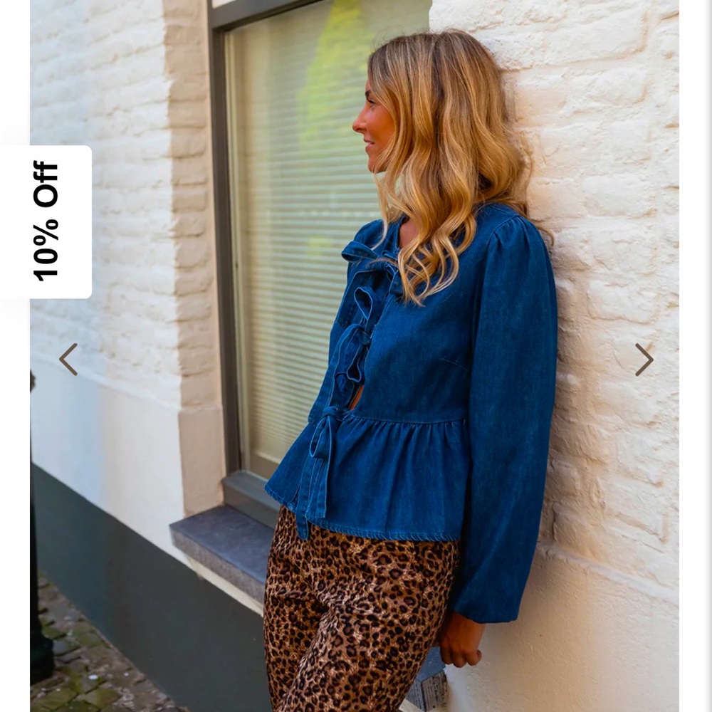 Size M, Nyma, Denim Blouse, NWT